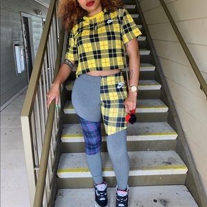 NIKE Plaid Set Size Medium